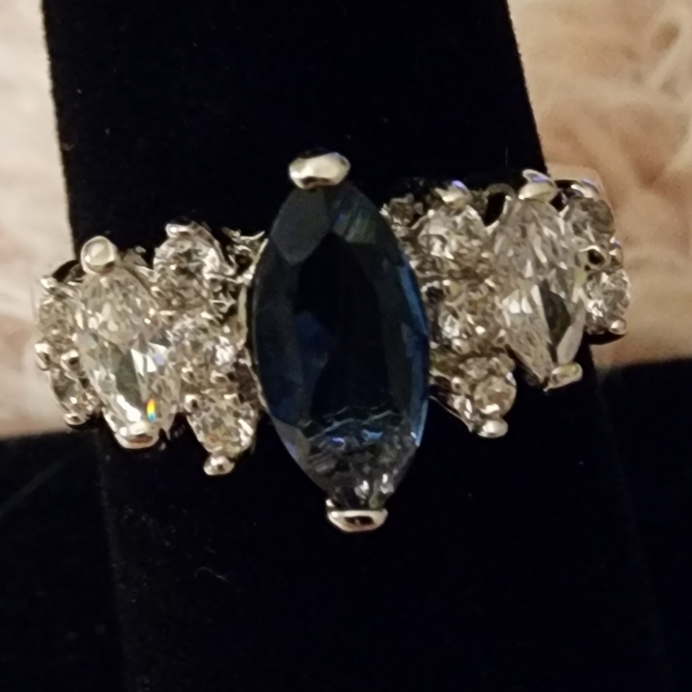 Womans Gorgeous Sapphire with Diamonds.